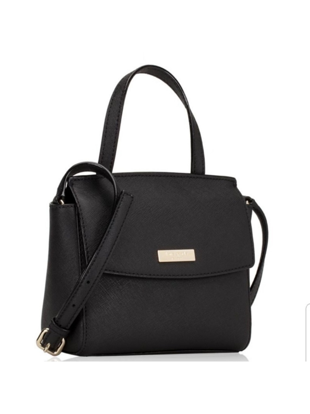 Kate Spade Laurel Way Mini Alisanne Crossbody Bag in Black Leather NWT - Picture 3 of 6